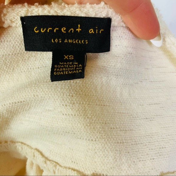 Anthro Current Air Betsy Textured Knot Top SM 2183 - Picture 7 of 9